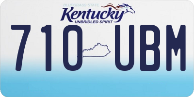 KY license plate 710UBM