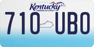 KY license plate 710UBO