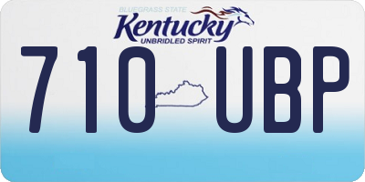 KY license plate 710UBP