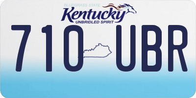 KY license plate 710UBR