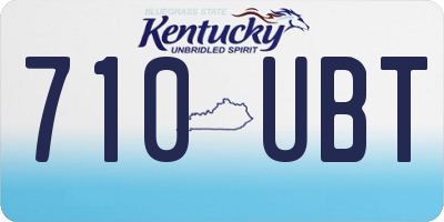 KY license plate 710UBT