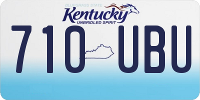 KY license plate 710UBU
