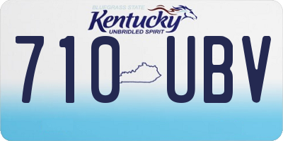 KY license plate 710UBV