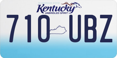 KY license plate 710UBZ