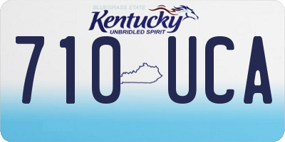 KY license plate 710UCA