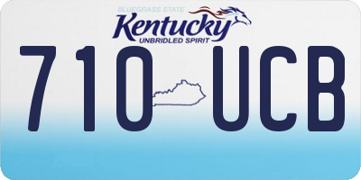 KY license plate 710UCB