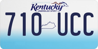 KY license plate 710UCC