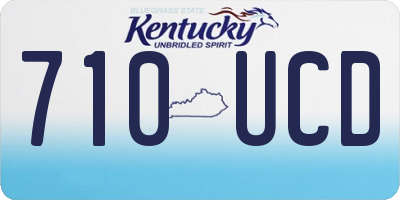KY license plate 710UCD