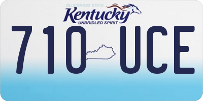 KY license plate 710UCE