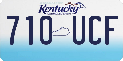 KY license plate 710UCF