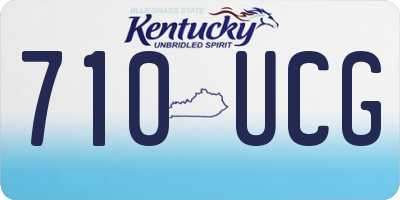 KY license plate 710UCG
