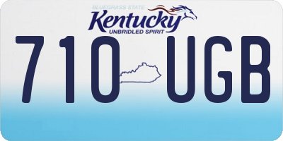 KY license plate 710UGB