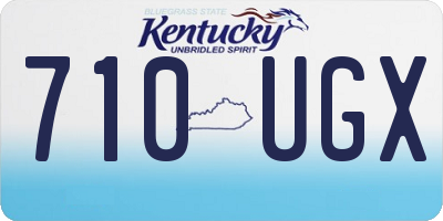 KY license plate 710UGX