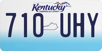 KY license plate 710UHY