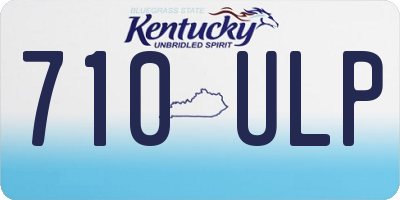 KY license plate 710ULP
