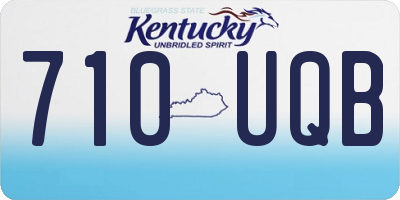KY license plate 710UQB