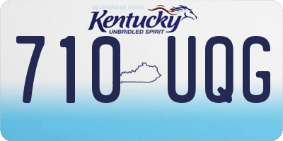 KY license plate 710UQG