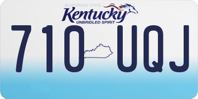 KY license plate 710UQJ