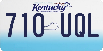 KY license plate 710UQL