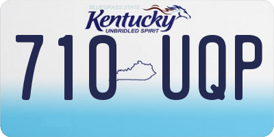 KY license plate 710UQP