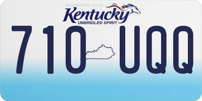 KY license plate 710UQQ
