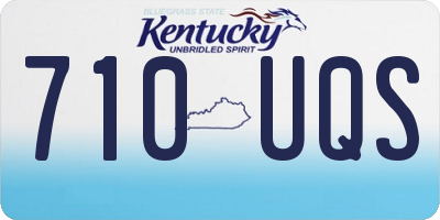 KY license plate 710UQS