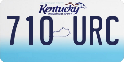 KY license plate 710URC