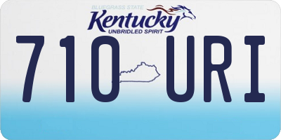 KY license plate 710URI