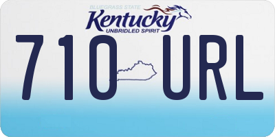 KY license plate 710URL