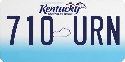 KY license plate 710URN