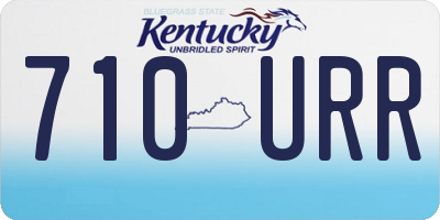 KY license plate 710URR
