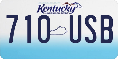 KY license plate 710USB