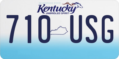 KY license plate 710USG