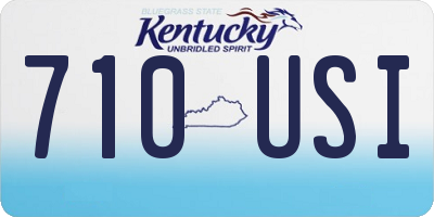 KY license plate 710USI