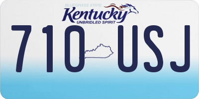 KY license plate 710USJ