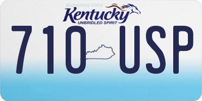 KY license plate 710USP