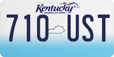 KY license plate 710UST