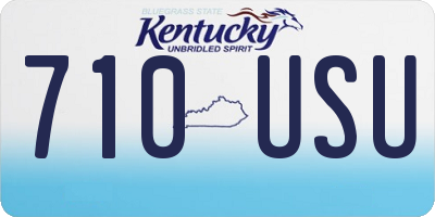 KY license plate 710USU