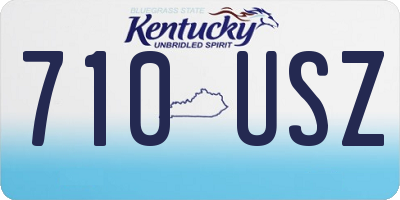KY license plate 710USZ
