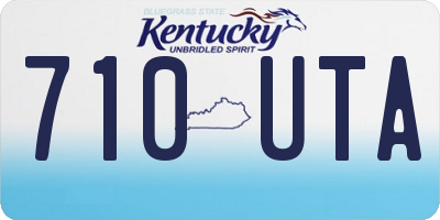 KY license plate 710UTA