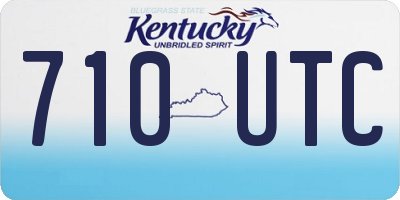 KY license plate 710UTC