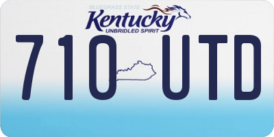 KY license plate 710UTD