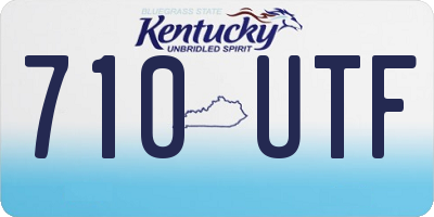 KY license plate 710UTF