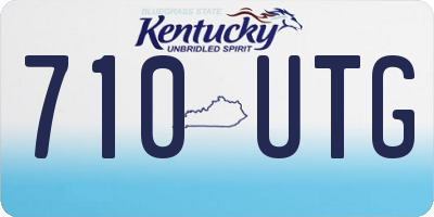KY license plate 710UTG