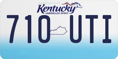 KY license plate 710UTI