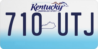 KY license plate 710UTJ