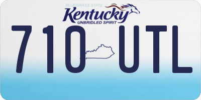 KY license plate 710UTL