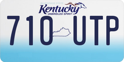 KY license plate 710UTP