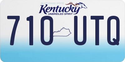 KY license plate 710UTQ