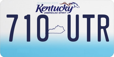 KY license plate 710UTR